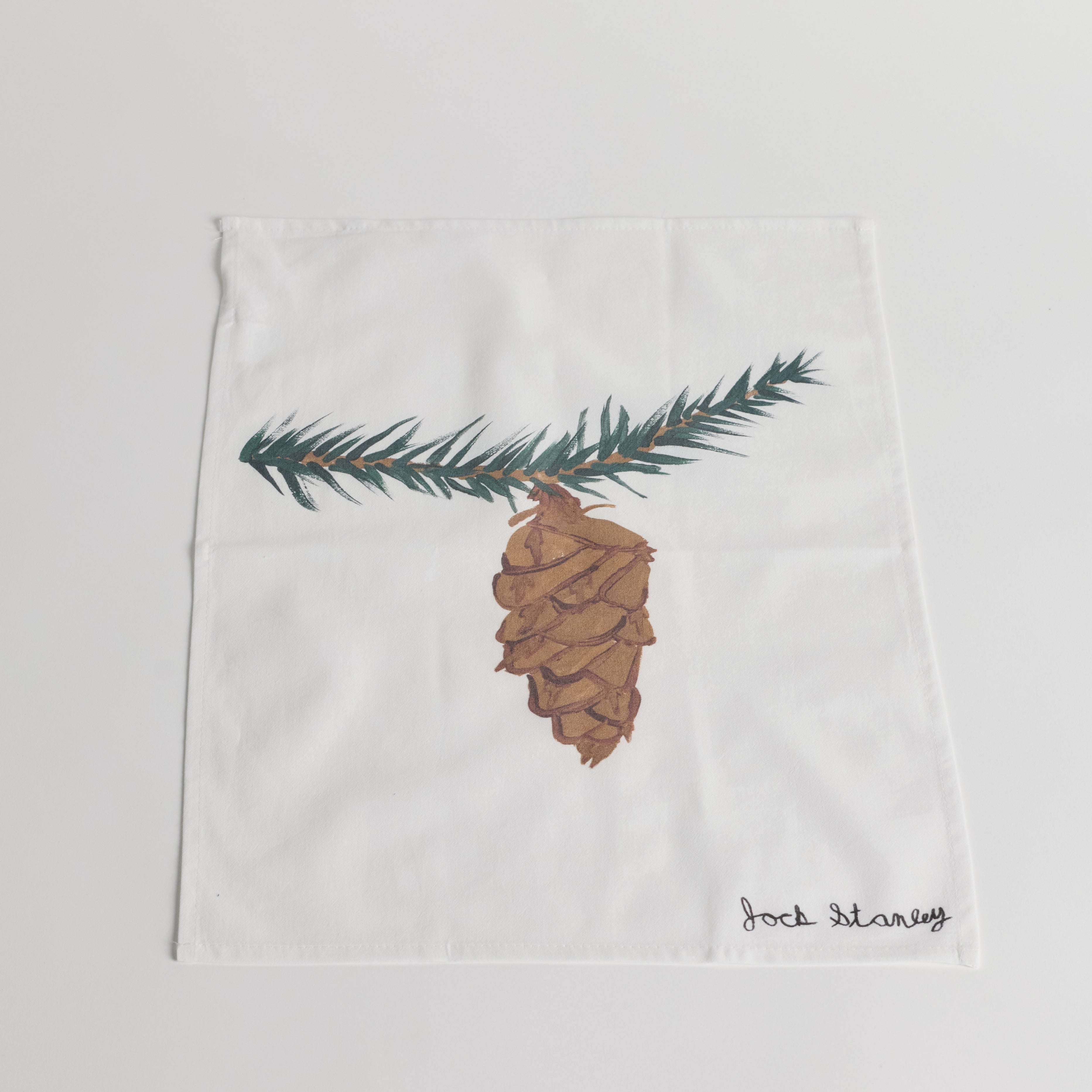 Pine Cone Tea Towel