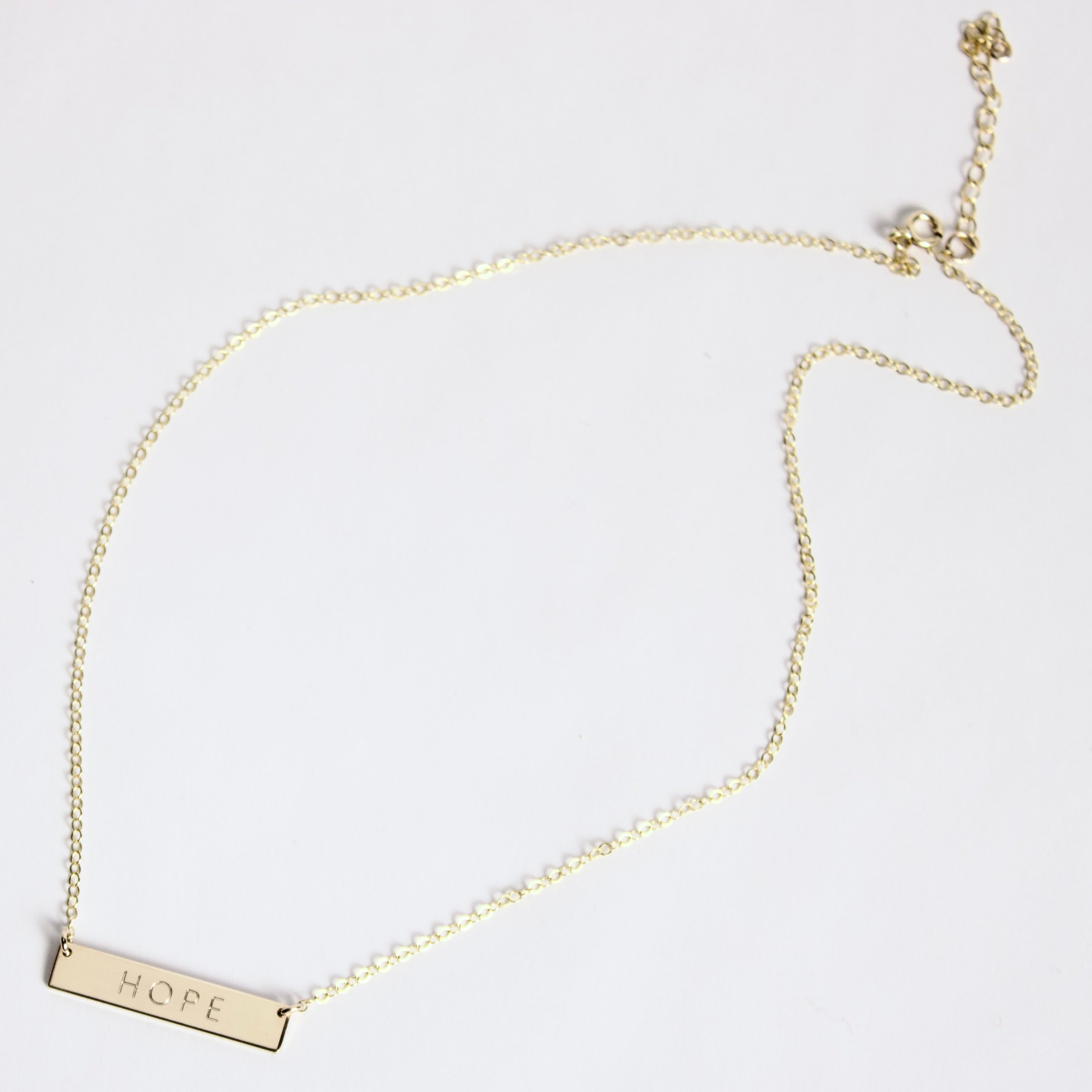 HOPE Bar Necklace
