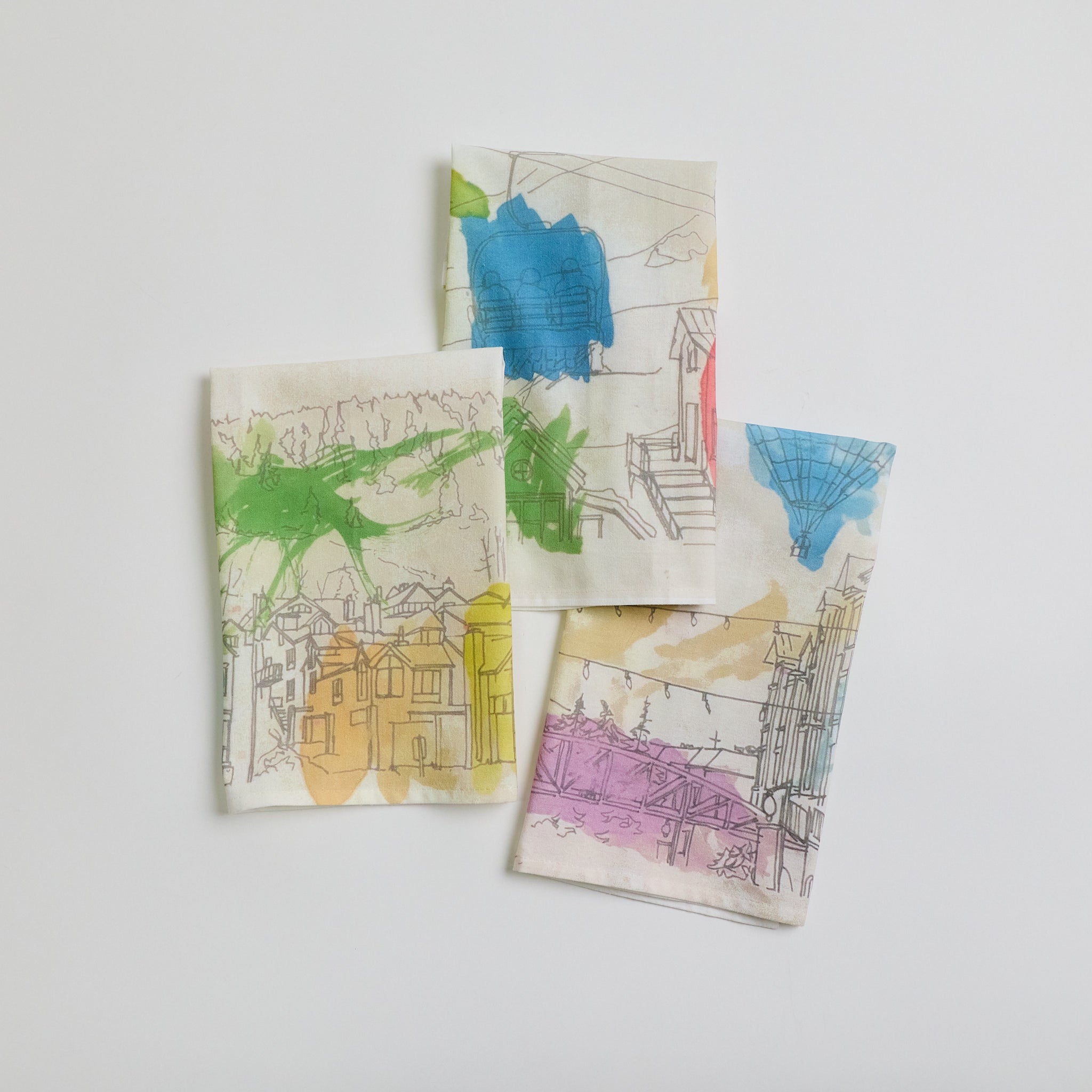 Park City Set of 3 Tea Towels