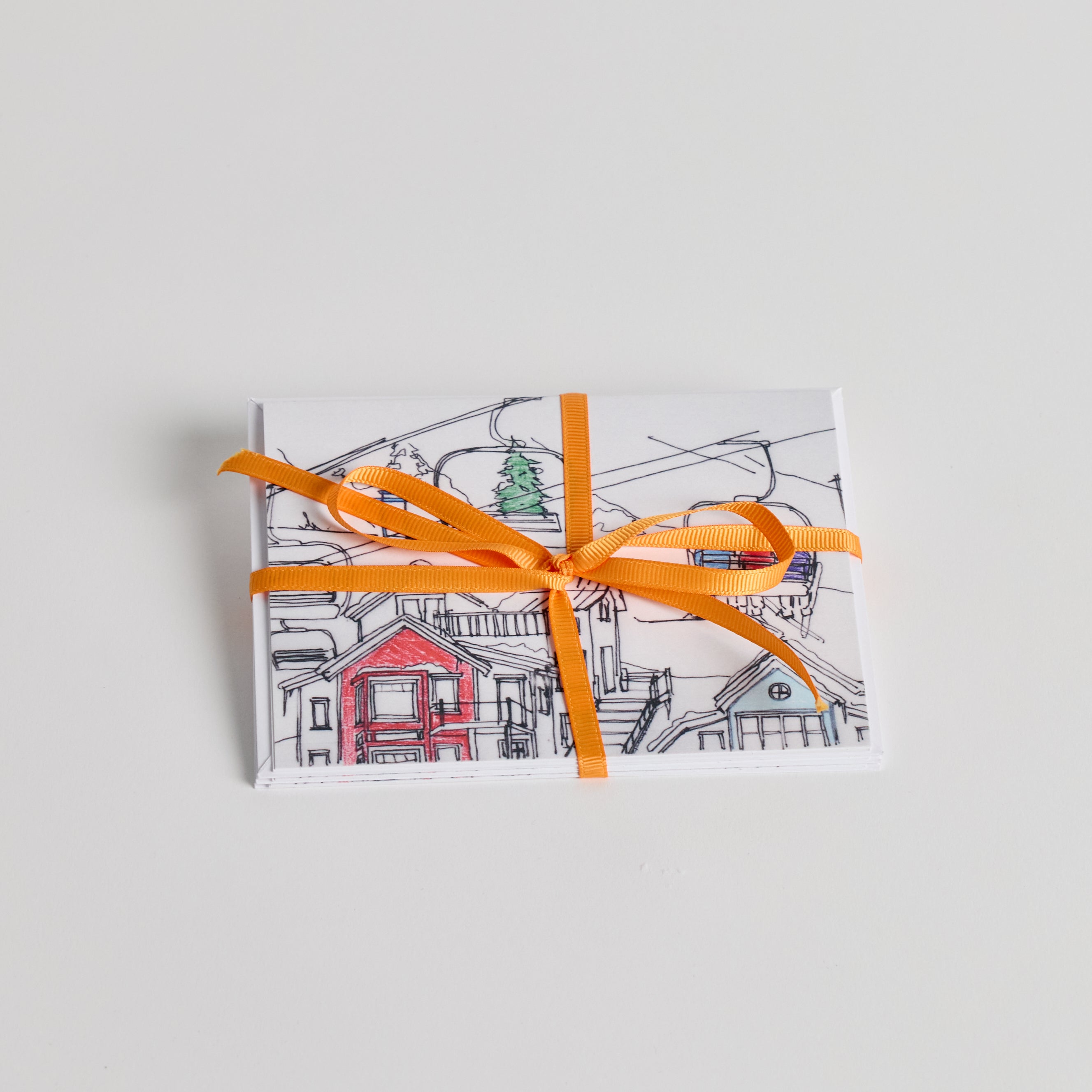 Set of 3 Maker Chairlift Note Cards