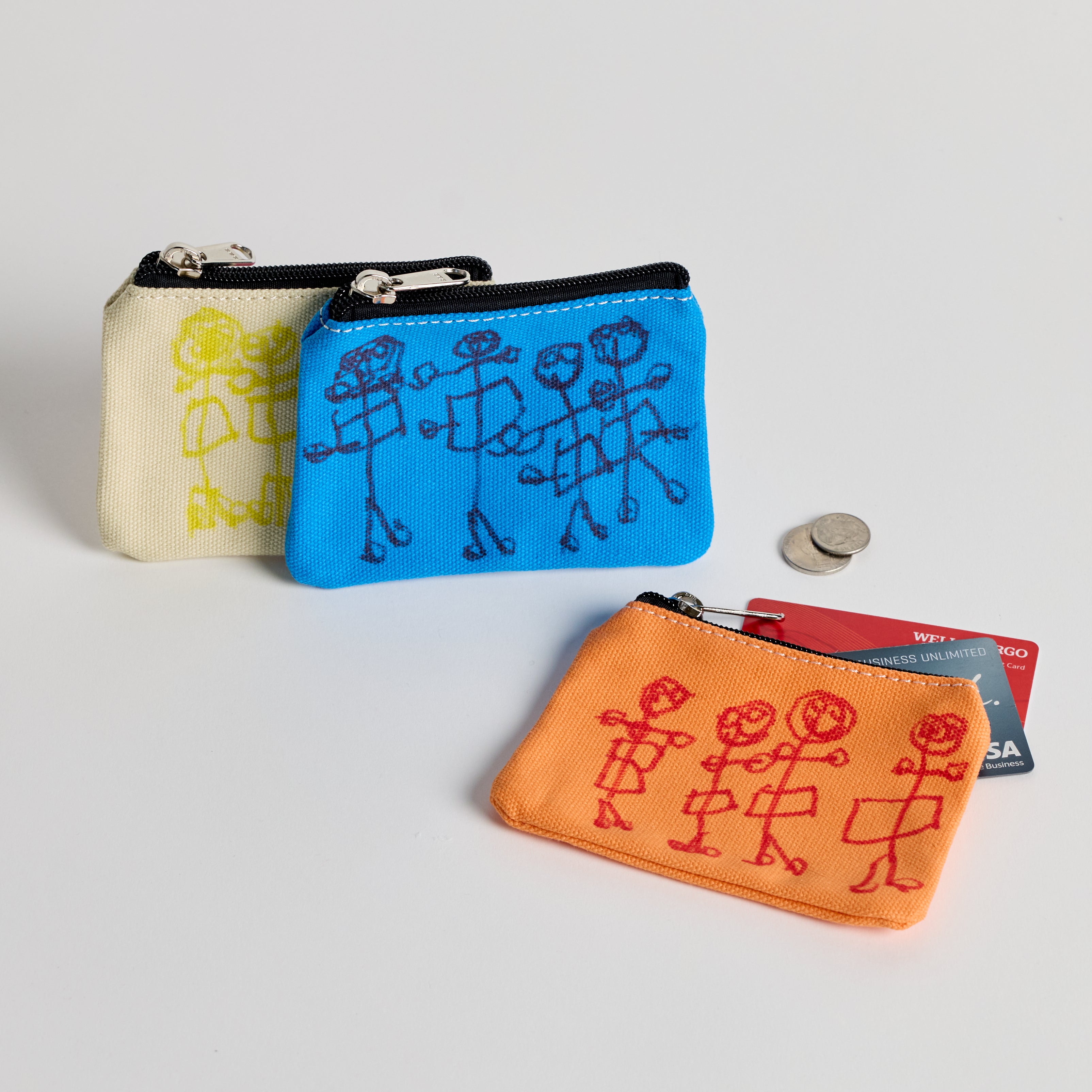 Set of 3 Maker Zip Pouches