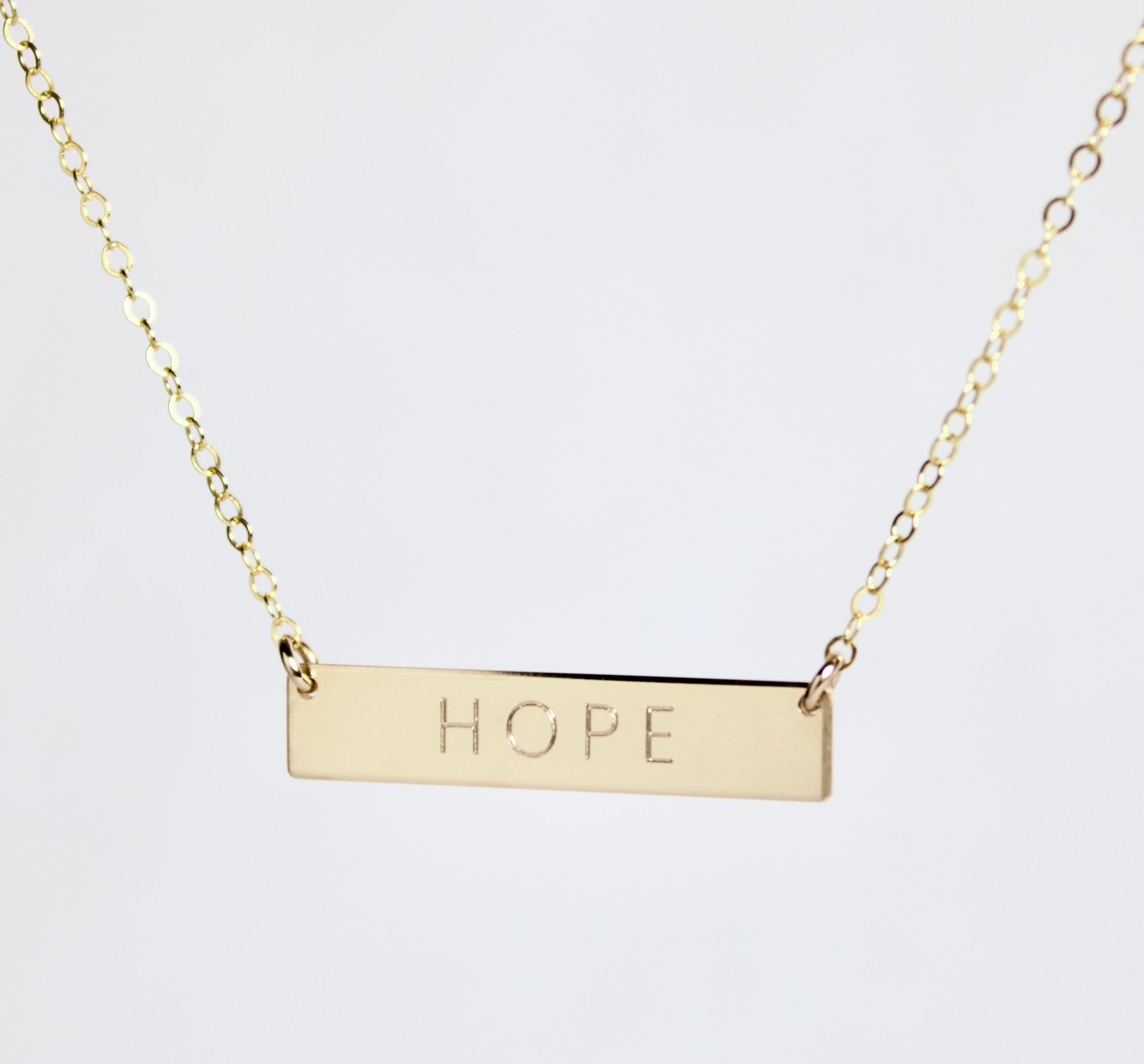 HOPE Bar Necklace