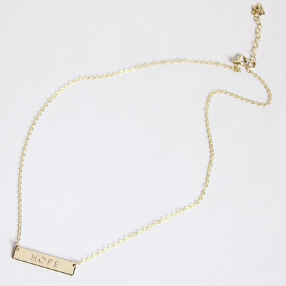 HOPE Bar Necklace