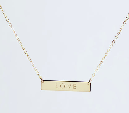 LOVE Bar Necklace