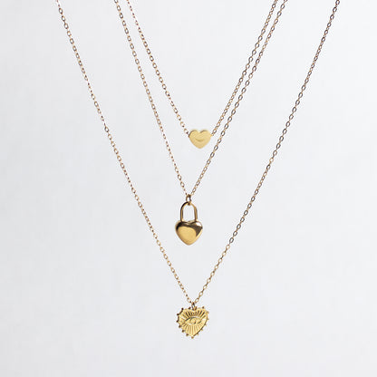 Heart Padlock Necklace