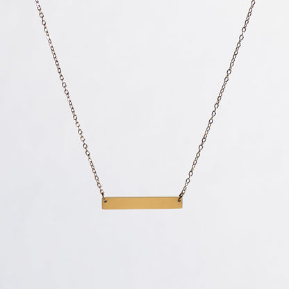 Blank Bar Necklace
