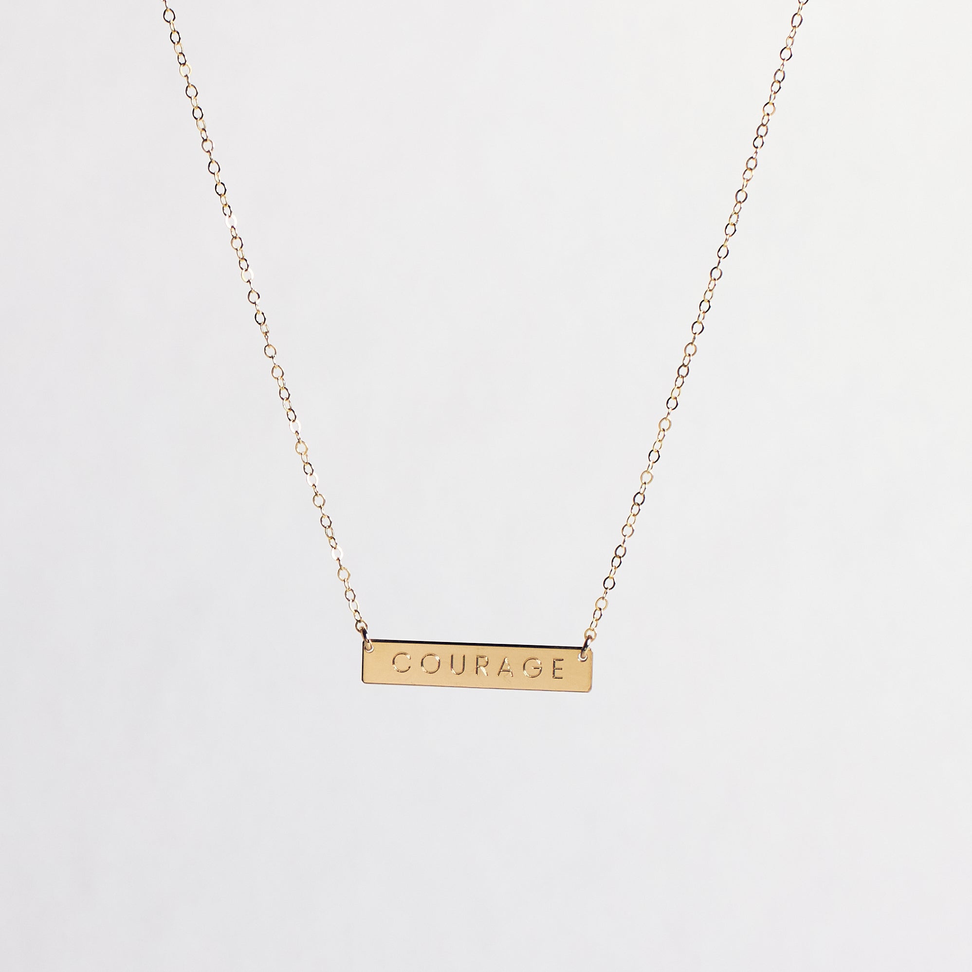 COURAGE Bar Necklace
