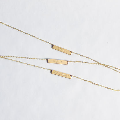 LOVE Bar Necklace