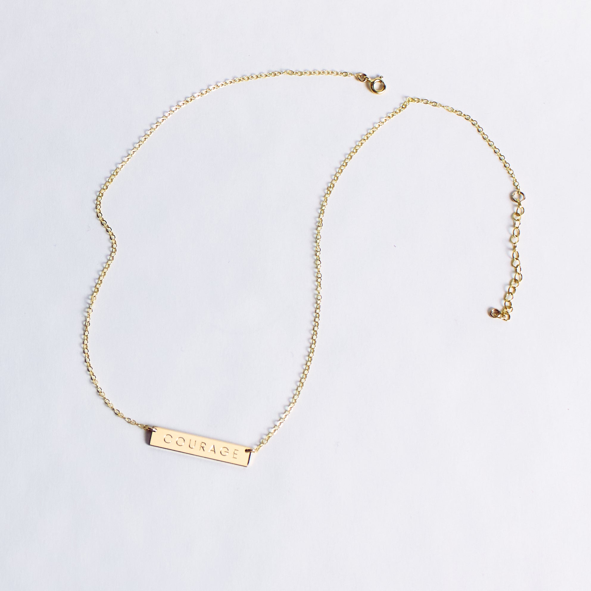 COURAGE Bar Necklace