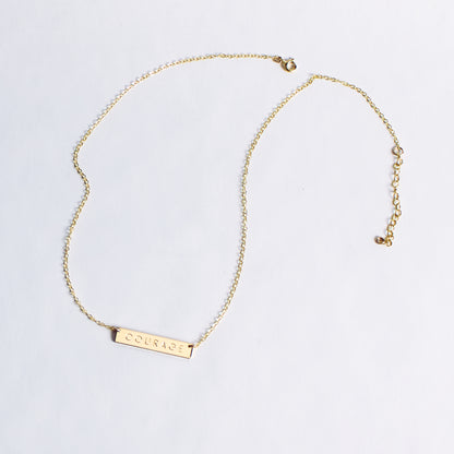 COURAGE Bar Necklace